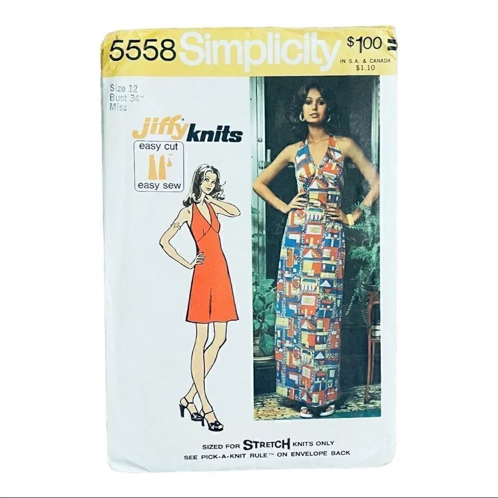Early 1970s Dress Patterns Selection of 4. - Picture 11 of 13